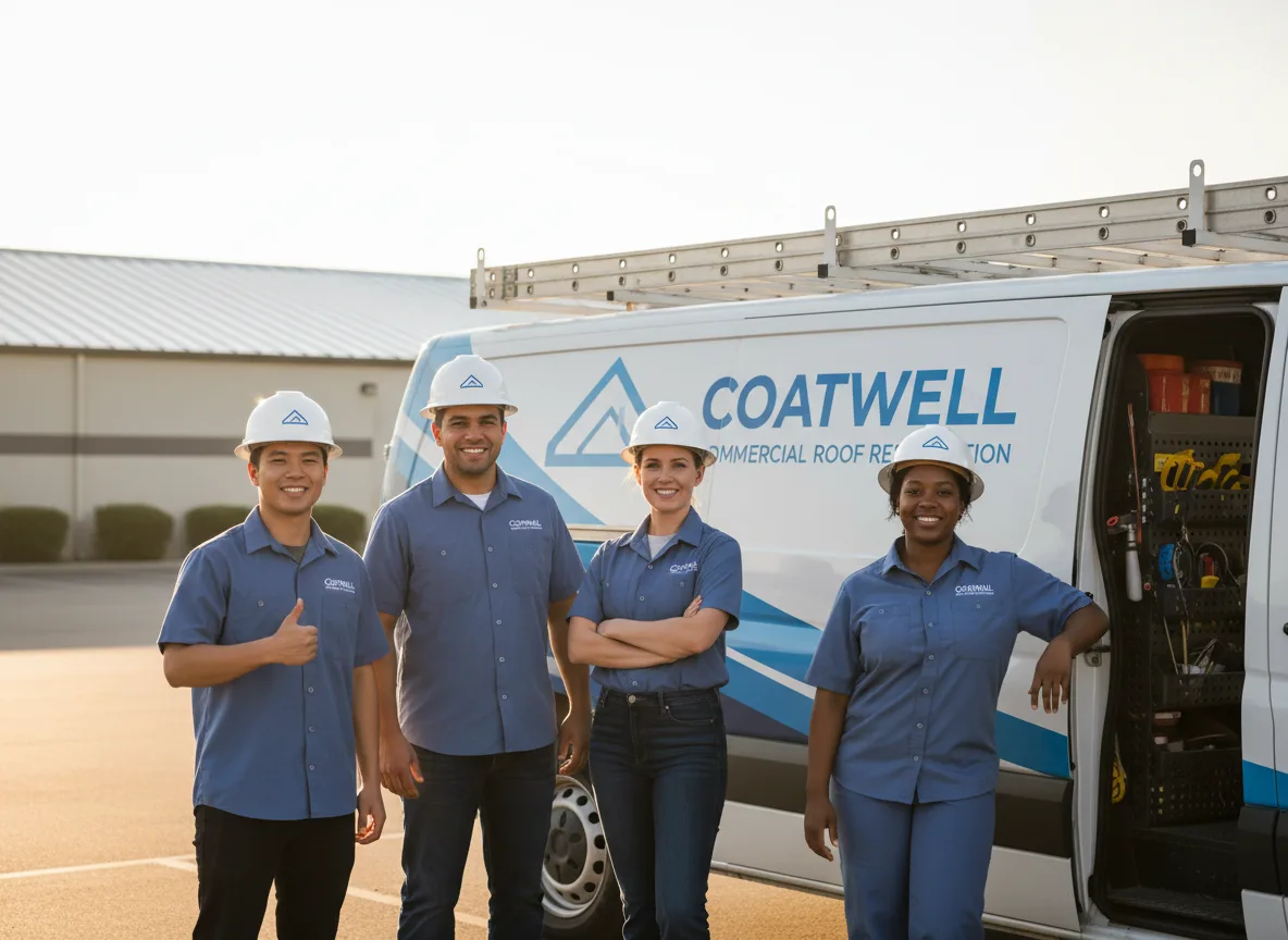 Commercial roof coating company in Leeds, UT