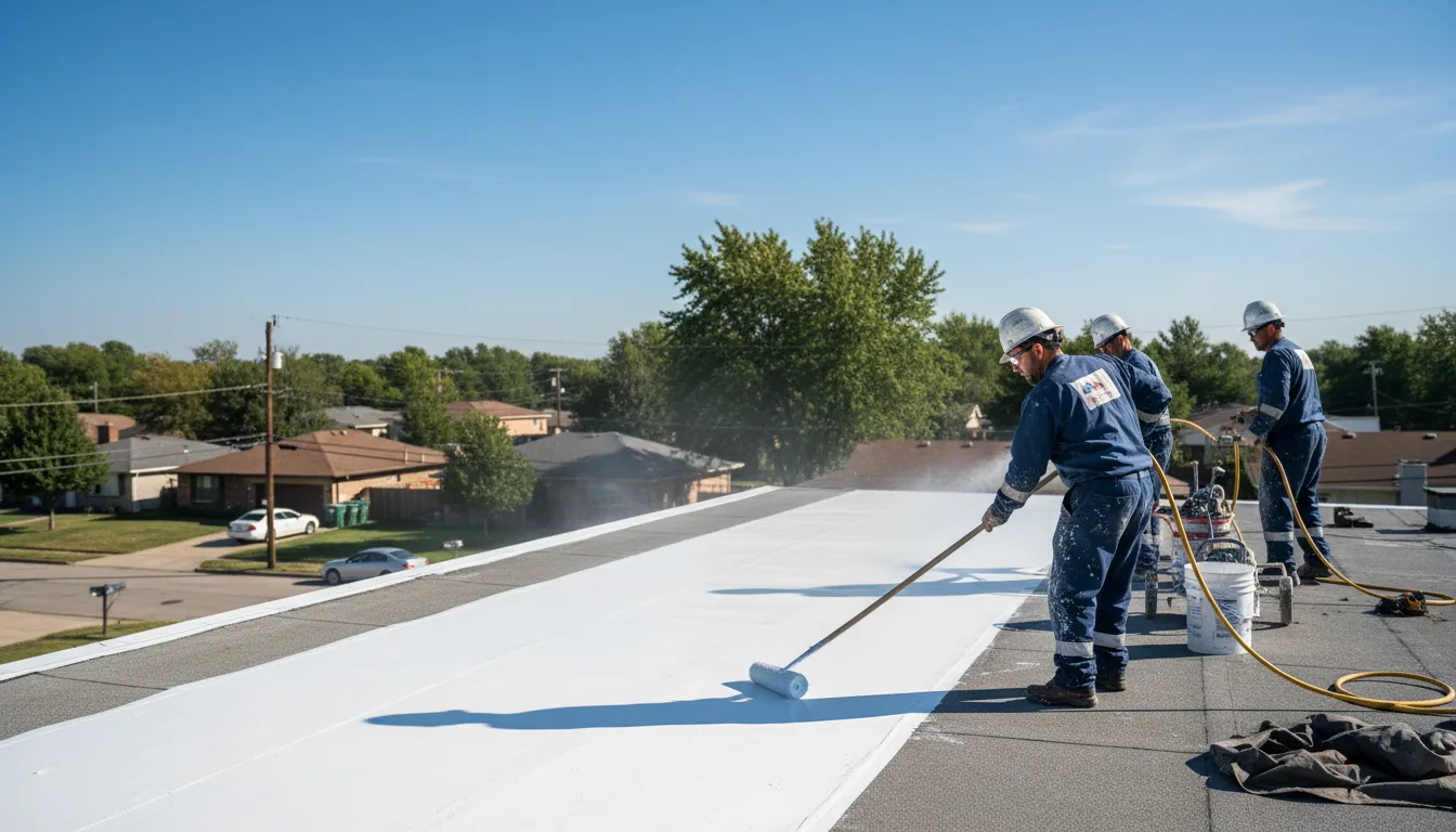 Commercial roof coating in Leeds, UT near me